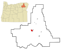 Union County Oregon Incorporated and Unincorporated areas La Grande Highlighted